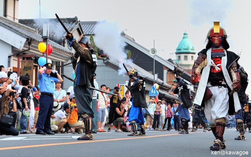 夏祭り 川越藩火縄銃鉄砲隊